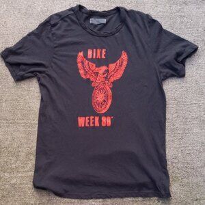 Imogene and Willie Graphic T-Short Black & Red Bike Week 89 USA (L)